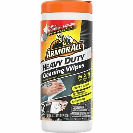 ARMOR ALL Protectant Wipes, f/Auto, Heavy-Duty, 25 Wipes/Canister ARMAHDWMPHDC